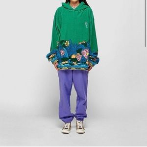 Sonya Dakar x Sundae School Jade Energy Towel Hoodie 💚